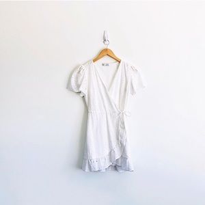 Zara Eyelet Wrap Dress